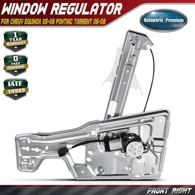 Regulador de ventana eléctrica con motor para Chevy Equinox Pontiac Torrent 05-09 delantero derecho Foto 1 de 4