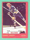 (1) Garry Unger 1973-74 O-Pee-Chee # 15 Blues Ex/Ex+ Card (I9920)