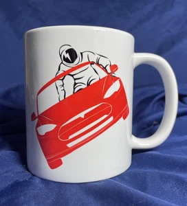 Tesla Starman Coffee Mug Space x Fan Mug Elon Musk 2 Sided emblem - Picture 1 of 6