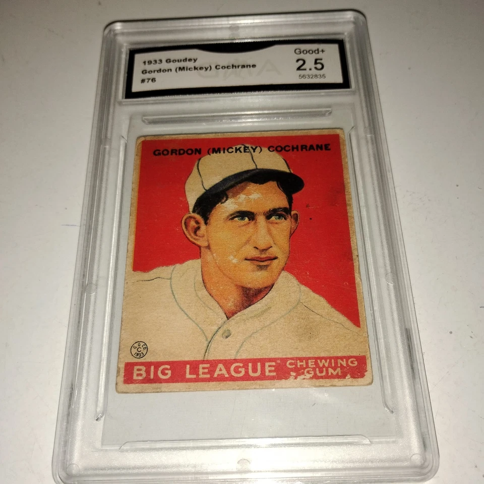 1933 Goudey Mickey Cochrane No76 GMA 2.5 - Изображение 1 из 4