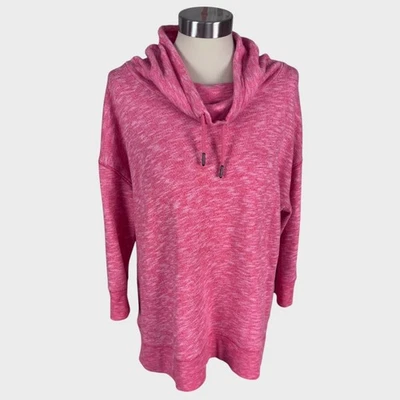 Sudadera Liz Claiborne Fin de Semana Grande Rosa Capucha Cuello Cordón  Foto 1 de 4