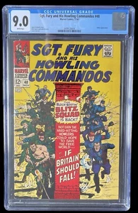 Sgt. Fury and His Howling Commandos #48 CGC 9.0 White Pages Hitler App Marvel - Bild 1 von 5
