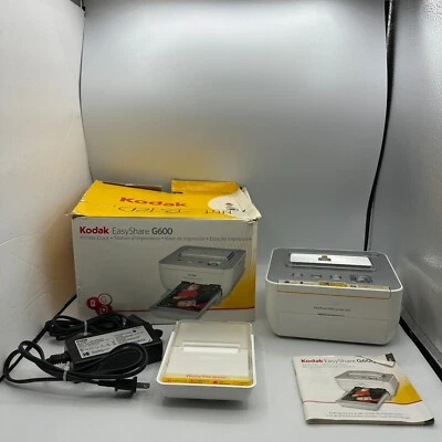 Kodak EasyShare Printer Dock G600 Cable Tray Manual Tested Works - Image 1 of 4