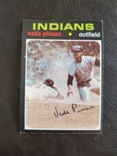 VADA PINSON 1971 TOPPS BASEBALL CARD #275 CLEVELAND INDIANS