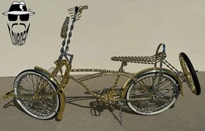 LOWRIDER COLLECTION 2 TONE TWISTED 20" CRUISER BIKE 36 SPOKE COASTER BRAKE. - Picture 1 of 8
