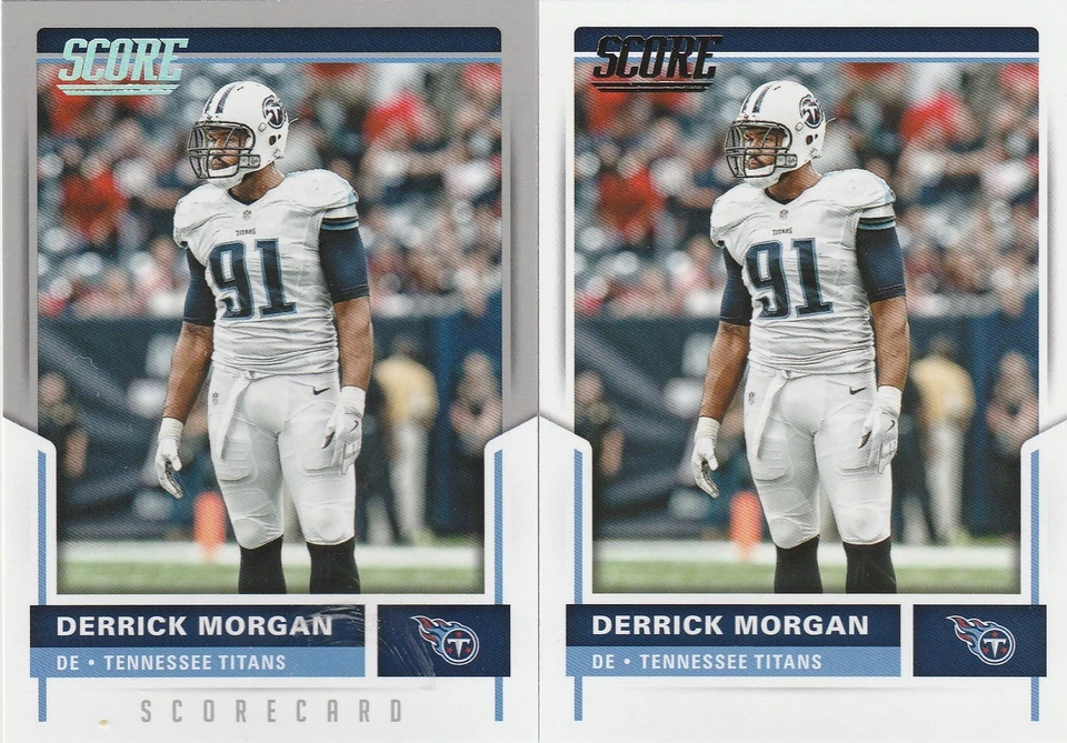 Derrick Morgan TENNESSEE TITANS 2017 SCORE SCORECARD parallel & Base #92 - BOTH! - Image 1 of 1