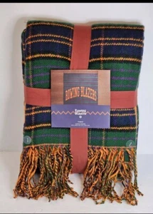 Rowing Blazers Machine Washable PLAID BLANKET 50” X 60”Gorgeous FALL COLORS! NWT - Picture 1 of 3