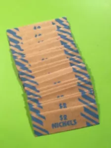 20 Nickle Rolls, cash counting tubes, five cent coins two dollar total - Picture 1 of 3