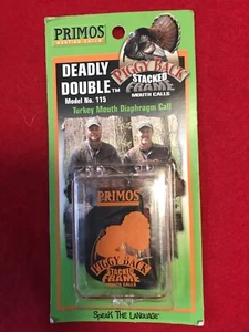 Primos Turkey Mouth Call Deadly Double Piggy Back Stacked Frame Model No. 115 - Picture 1 of 2