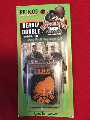 Primos Turkey Mouth Call Deadly Double Piggy Back Stacked Frame Model No. 115 - Image 1 of 2
