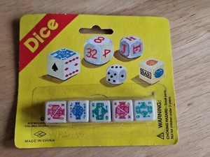 Poker Dice 5 Pack Card Suit New In Package Cards Slots Vintage Game. - Picture 1 of 3