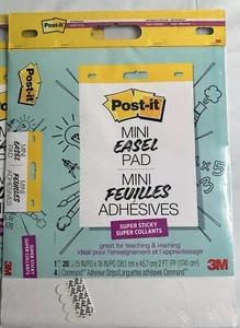Mini almohadilla de caballete Post-it súper pegajosa 15" x 18" 20 hojas paquete de 1 - Imagen 1 de 6