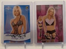 TIFFANY SELBY BENCHWARMER BENCH WARMER COMIC CON VALENTINE AUTOGRAPH 2 CARD LOT