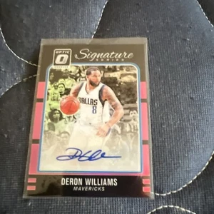 2016 Donruss Optic Signature Series Deron Williams Pink Auto Jersey # 8/25 - Picture 1 of 3