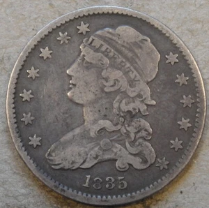 1835 Capped Bust Quarter 25c VF - Picture 1 of 2