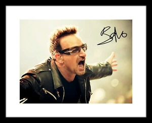 Bono 8x10 Signed Photo Print U2 Concert Picture Rock Band Music Autographed - Picture 1 of 2