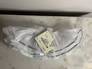 Costruisci un orso abbigliamento orsacchiotto full size - tutù bianco/argento - NUOVO - Foto 1 di 2