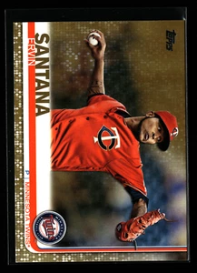 2019 TOPPS SERIES 1 #335 ERVIN SANTANA CAMO GOLD /2019 - Picture 1 of 2