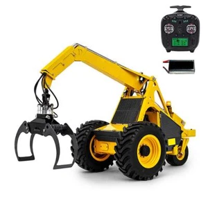 1/14 LESU AOUE 225A RC Hydraulic Loader Grabber 4CH Valve Wheeled RTR Model Car - Picture 1 of 11