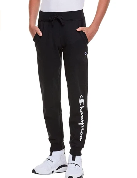 Champion Girls Heritage Fleece Jogger Sweatpant Big and Little Girls Black Sz M