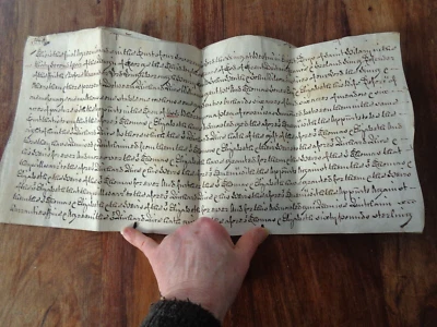 1792 VELLUM DOCUMENT AGREEMENT OF RICE WILLIAMS & JONES USK WALES 2 SHEET ^ - Image 1 of 4