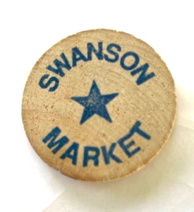 Swanson Market Wooden Nickle St Petersburg Gulfport FL for Collection Coin Token - Picture 1 of 2