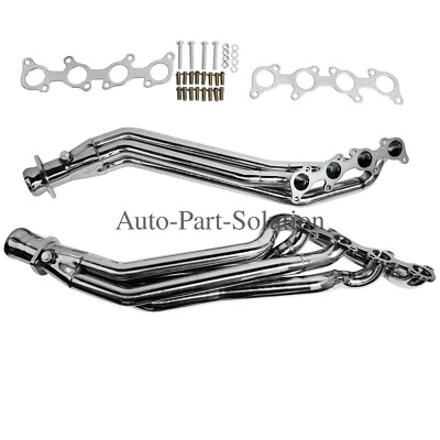 Conjunto de cabeçalho de escape de aço inoxidável polido para 2011-2016 Mustang GT 5.0L/V8 - Imagem 1 de 4