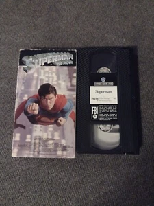 Superman The Movie 1978 1986 VHS Christopher Reeve Hackman Richard Donner Kidder - Picture 1 of 1