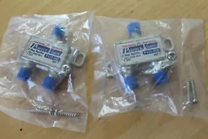2x PerfectVision PV23-602 2-Way Coaxial Cable Splitter 900-2300MHz Power Passing - Bild 1 von 1
