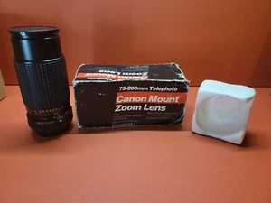 Toyo Optics 75-200mm Telephoto Zoom Macro Lens for Canon Mount in Original Box - Picture 1 of 4