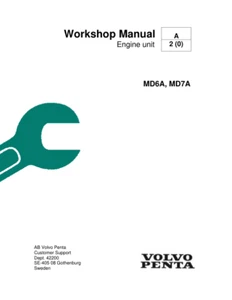 Volvo Penta MD6A MD7A Manual de servicio | CD O USB - Imagen 1 de 10