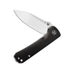 QSP Knives Hawk Liner Lock 131-P1 Knife Sandvik 14C28N Stainless & Ebony Wood