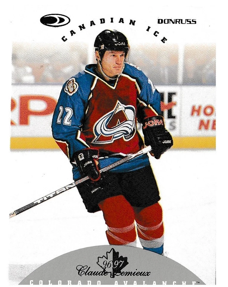 hockey card CLAUDE LEMIEUX 1995-96 COLORADO AVALANCHE Donruss #115 sport - Image 1 of 2