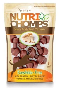 Dog, Premium Nutri Chomps Chicken Flavor Mini Knots (8 Count) - Picture 1 of 1