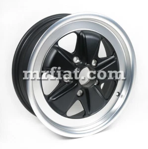 For Porsche 911 SC 914 6 Fuchs Wheel 6x16 Matt Black New - Bild 1 von 1