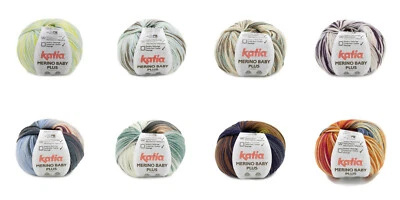 Katia - MERINO BABY PLUS - Garn -  Wolle - 50g - LL 165m - (€11,80/100g)  - Bild 1 von 4