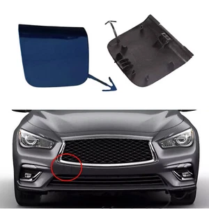 Front Bumper Tow Hook Hole Eye Cover Cap For Infiniti Q50 2018-2021 622A1-6HH0A - Picture 1 of 23