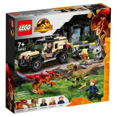 LEGO JURASSIC WORLD 76951 Pyroraptor & Dilophosaurus Transport. 254 PCS Sealed - Image 1 of 4