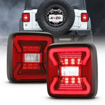 Luces traseras LED ANZO para Jeep Wrangler JL 18-19 negras - 311295 Foto 1 de 4