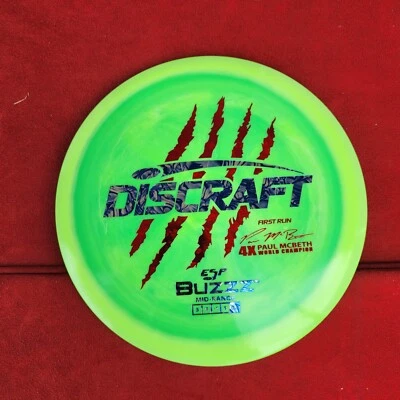 Discraft ESP First Run 4x Claw Paul McBeth Buzzz midrange disc disc golf 177+g - Image 1 of 4