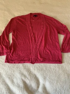 Apt 9 NWT Women's Size Medium Sweater Pink Button Up Long Sleeve - Picture 1 of 4