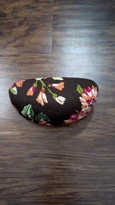 Vera Bradley Brown Floral Glasses Sunglasses Hardshell Clamshell Case - Image 1 of 4