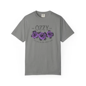 Vintage OZZY Floral T-Shirt, Memorial Blk Sabbath Music Lover Tee, Unisex - Picture 1 of 13