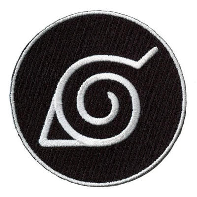 Naruto Leaf Village Round Symbol Embroidered Patch - Image 1 of 2