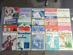 Lot of 21 Vintage Sheet Music Song Books Folio's Early 1900's - 1940's & Up - Picture 1 of 21
