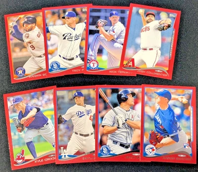 2014 Topps 棒球红纸平行 8 张卡套装 PATTON SANCHEZ TEPESCH+ — 第 1/4 张图片