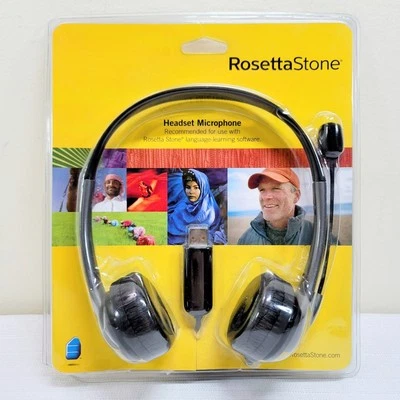 Rosetta Stone Headset Microphone USB for Language Learning Software Sealed NEW - Image 1 of 3