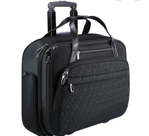 VANKEAN Rolling Laptop 15.6" Bag Wheels Briefcase Water Repellent RFID Pockets - Photo 1/4