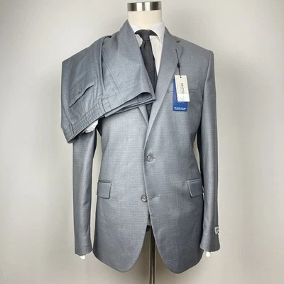 Kenneth Cole Reaction Mens 2-pc Slim Fit Suit 44R Pants 35Wx32L E06866 - Image 1 of 4