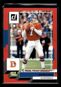 2022 Donruss #267 John Elway Red Press Proof Denver Broncos - Picture 1 of 2